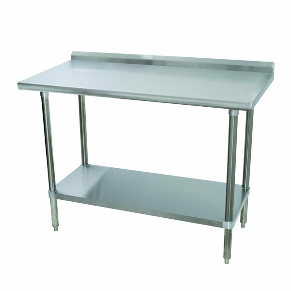 Advance Tabco Special Value Work Table 48 in.W x 24 in.D 16 gauge 430 stainless steel top SFLAG-244-X